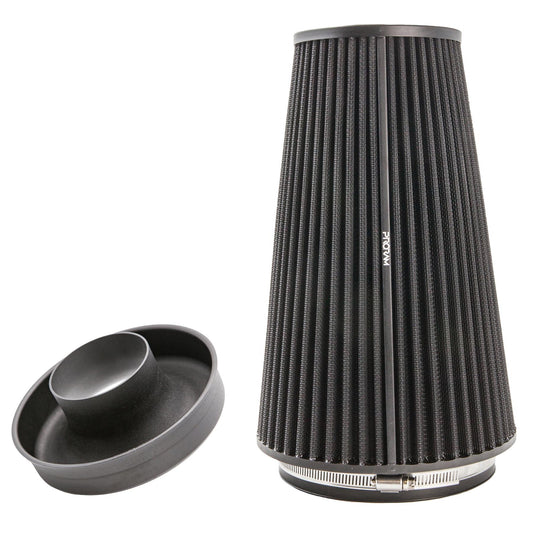 PRORAM 83mm ID Neck XLarge Cone Air Filter with Velocity Stack and Coupling