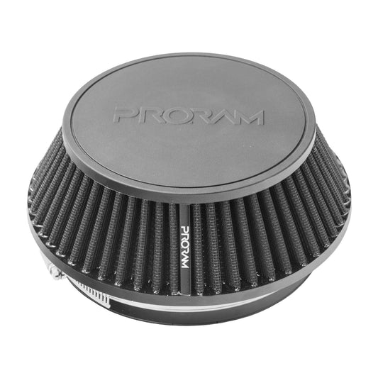 PRORAM 80mm OD Neck Small Cone Air Filter with Velocity Stack