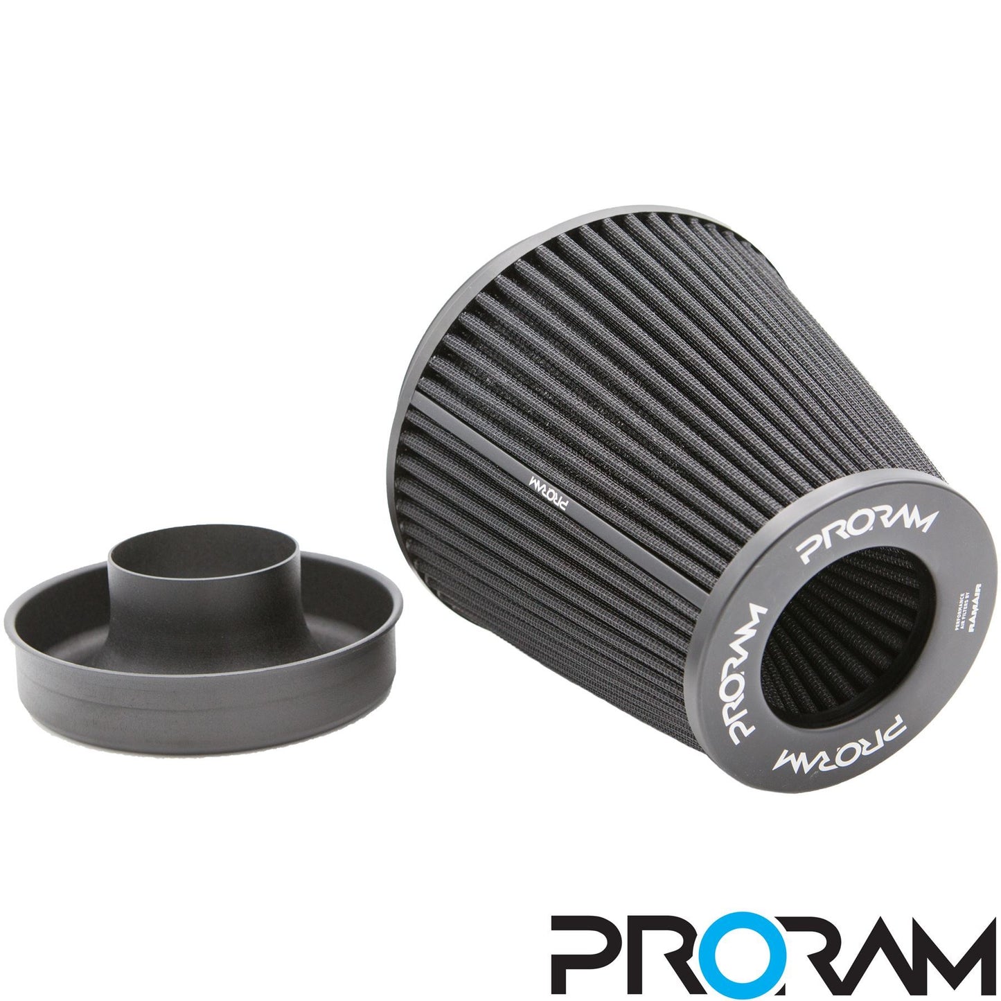 PRORAM 70mm OD Neck Large Cone Air Filter with Velocity Stack