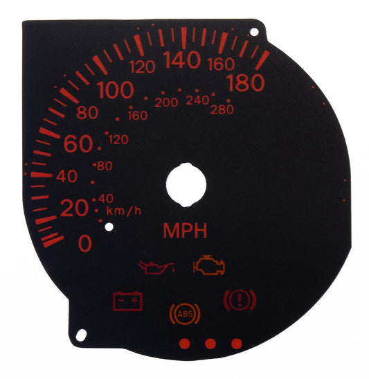 Lockwood Mitsubishi Evolution 7/8/9 BLACK Dial Conversion Kit C026