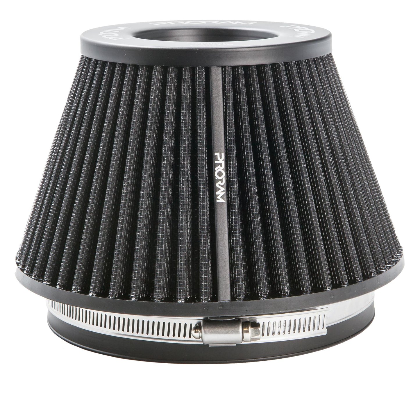 PRORAM 80mm OD Neck Medium Cone Air Filter with Velocity Stack