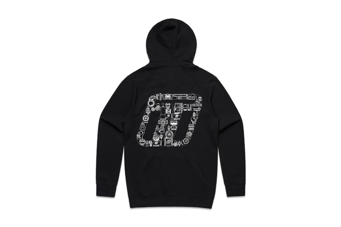 Turbosmart Zip Up Hoodie T Logo (Black) XXXL