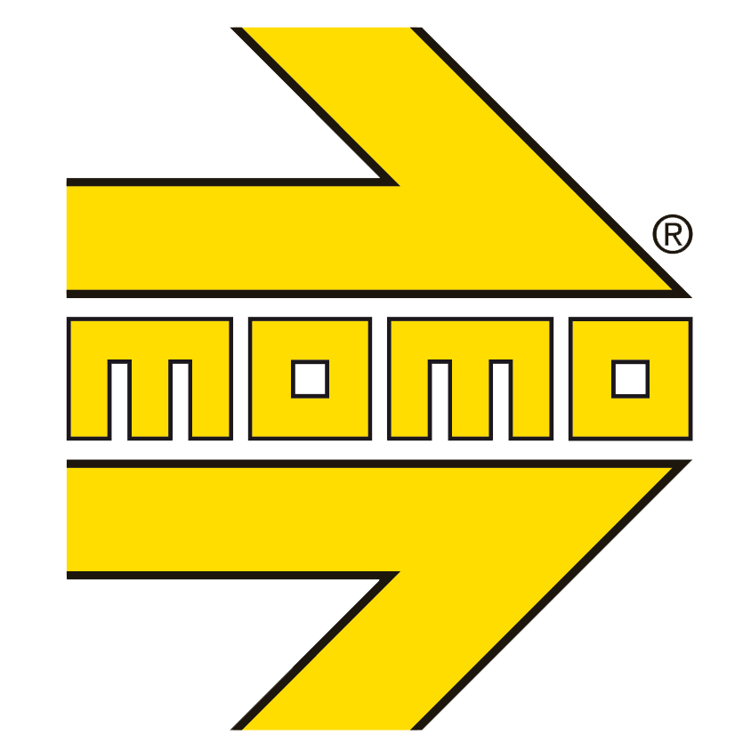 Momo Steering wheel (track) - MOD. 08 - BLACK SPOKE/BLACK SUEDE Ø350mm