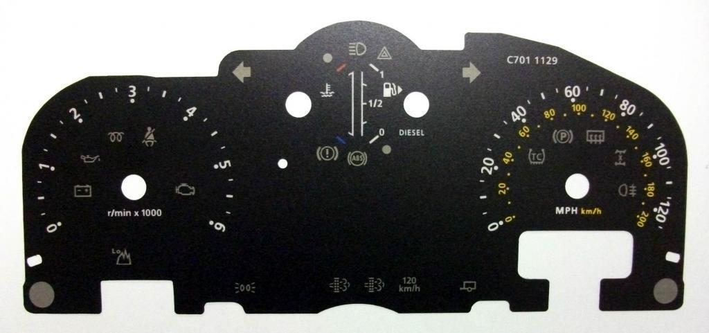 Lockwood Land Rover Defender BLACK Dial Conversion Kit C701