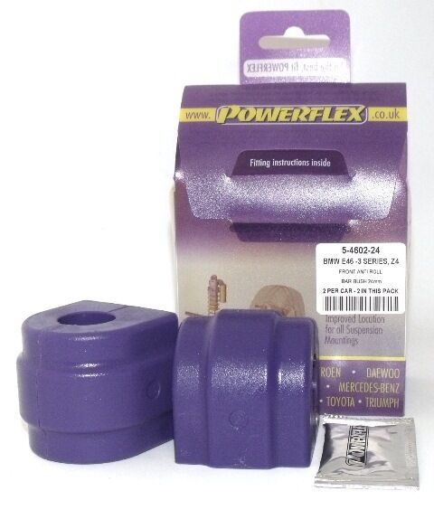 POWERFLEX Front Anti-Roll Bar Bush 24mm PFF5-4602-24 (BMW E46, E39 & Z4 E85/E86)