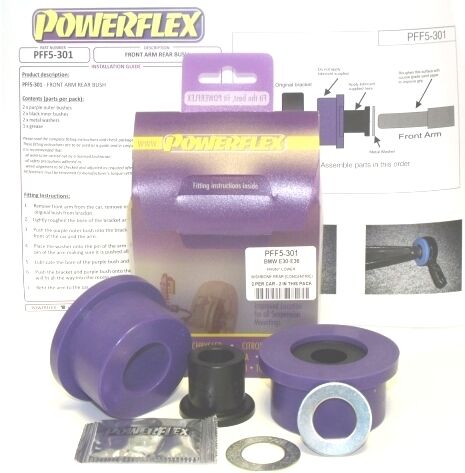 POWERFLEX Front Lower Wishbone Rear Bush PFF5-301 (BMW E30, E36, Z1, Z3)