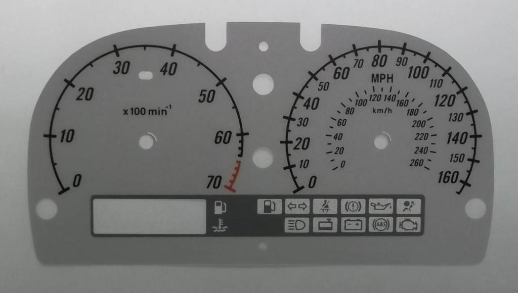 Lockwood Vauxhall VX220 SILVER Dial Conversion Kit C729