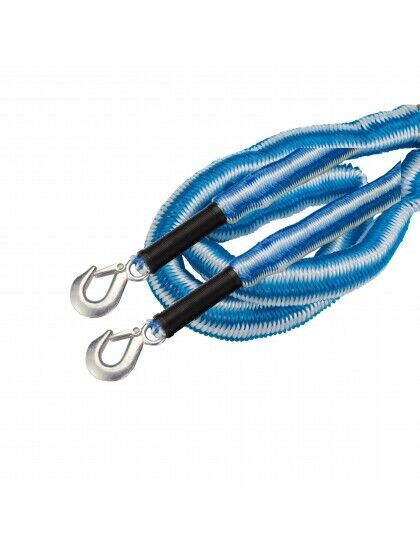 Elasticated Tow Rope (& hooks) 2000kg breaking strength. Stretches from 1.5 - 4m