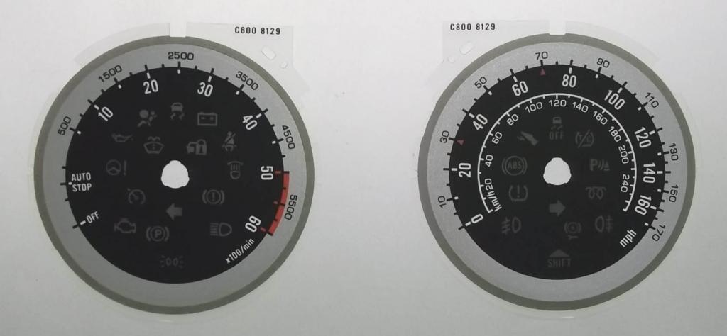 Lockwood Vauxhall Insignia Diesel BLACK Dial Conversion Kit C800