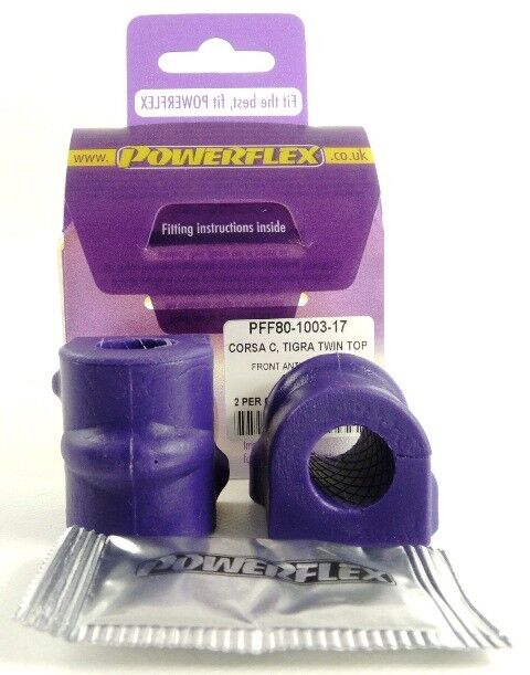 POWERFLEX Front Anti-Roll Bar Bush 17mm PFF80-1003-17 (Corsa C & Tigra Twin Top)