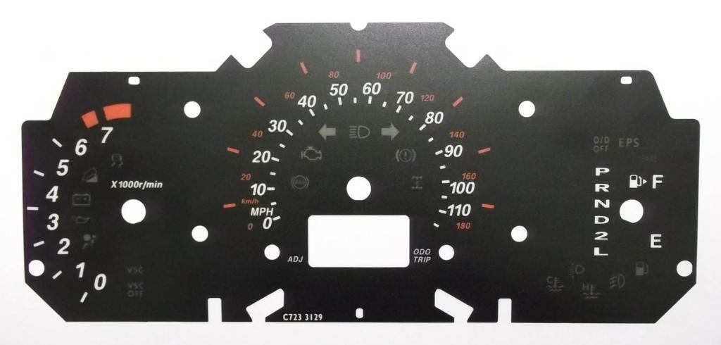 Lockwood Daihatsu Bego BLACK Dial Conversion Kit C723