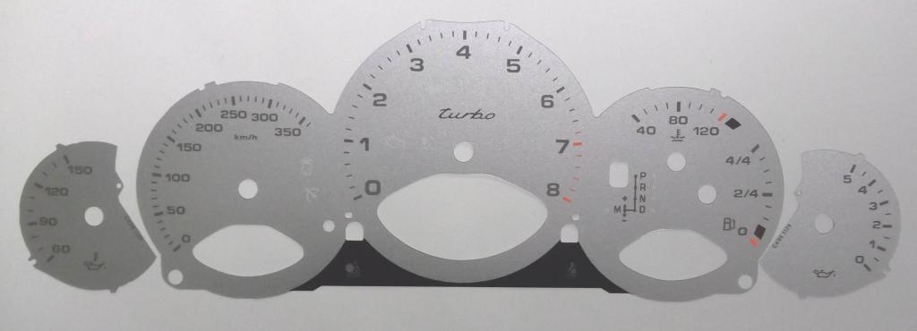 Lockwood Porsche Cayman KMH SILVER Dial Conversion Kit C696