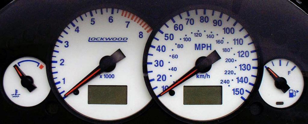 Lockwood Ford Cougar 1997-2001 WHITE (G) Dial Kit 44RRR