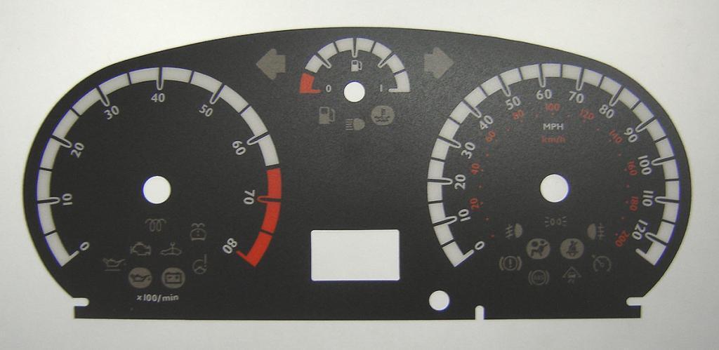 Lockwood Vauxhall Corsa D BLACK Dial Conversion Kit C171
