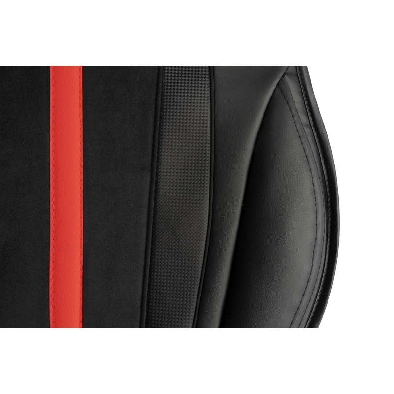 Momo Seat Cushion - CARBON STRIPE BLACK/RED - SINGLE