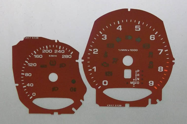 Lockwood Porsche Cayman KMH RED Dial Conversion Kit C917R