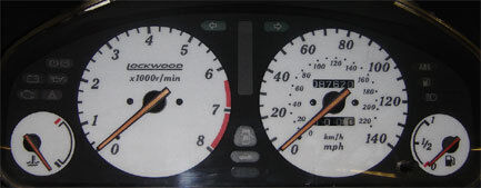Lockwood Rover 600 140MPH without Key Icon BLUE (ST) Dial Kit 44S2