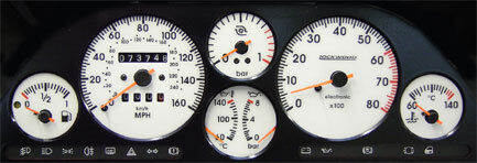 Lockwood Fiat Uno Turbo WHITE (ST) Dial Kit 40YYY