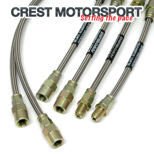 VW Passat Mk7 with Banjo Fronts 2005-07 BLACK DIAMOND Brake Hoses DHK701